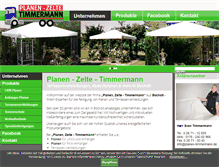Tablet Screenshot of planen-timmermann.de